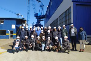 Naval Engineering students from the Escuela Politécnica Superior de Ferrol visit Freire Shipyard