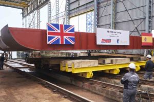 Keel laying of the new Maintenance Support Vessel for Briggs Marine at Freire Shipyard